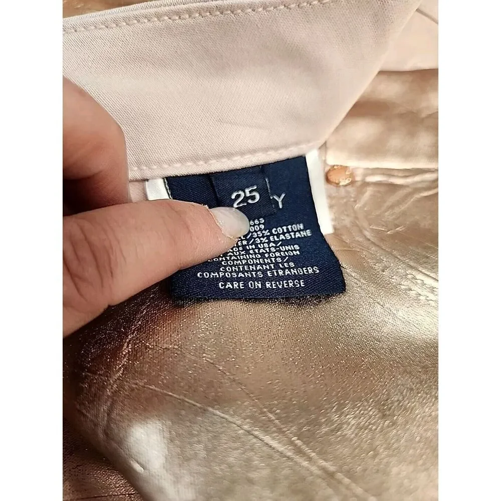 Unique Fidelity Denim Women's‎ 25 Gwen Skinny Jeans Size Rose Gold Foil